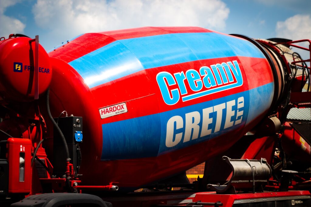 Creamy Crete concrete mixer truck