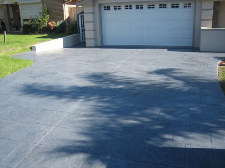 Concrete driveway